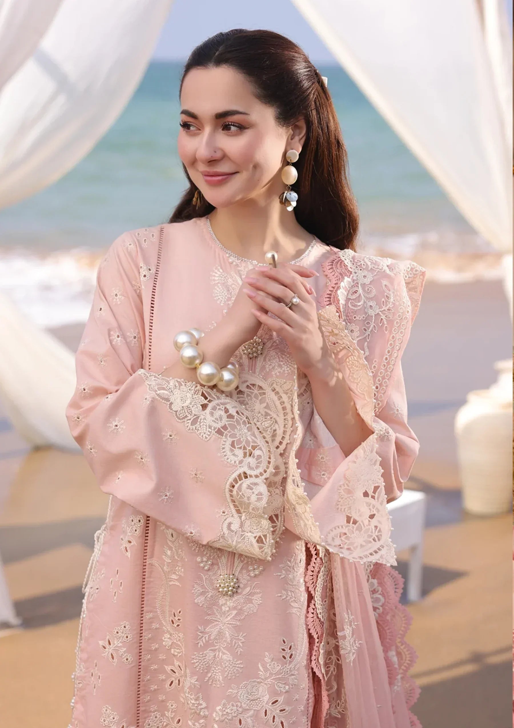 Hania Embroidered Lawn 3-Piece Suit | ZUBIs – Zubis Store